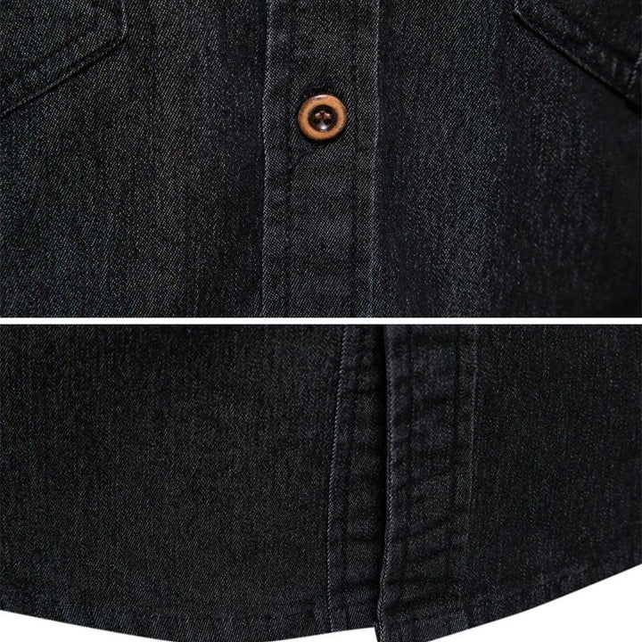 Ruggiero™ | Heren Overhemd van Katoen Denim