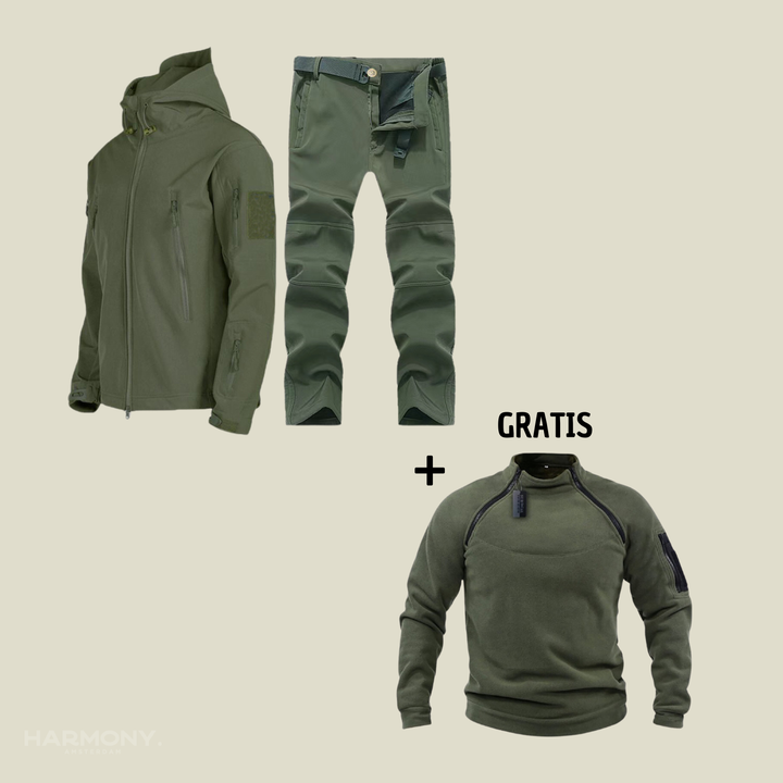 Nick™ | Militair waterdicht pak + gratis Trekker fleece